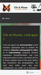 Mobile Screenshot of clic-et-plume.com